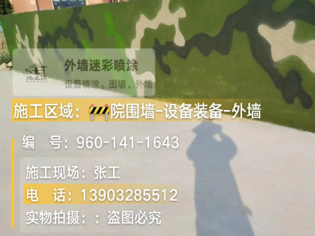 怀化 迷彩漆喷涂价格（按平方米计费）